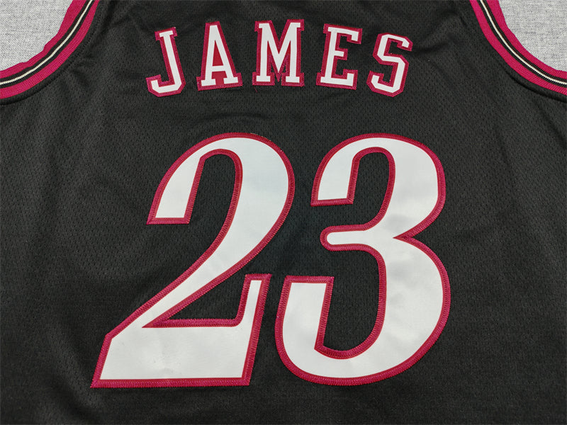 Men's Philadelphia 76ers LeBron James #23 Black Swingman Jersey - Classic Edition