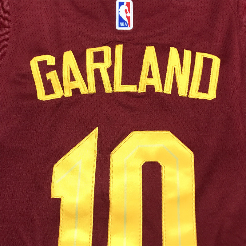 Men's Cleveland Cavaliers Darius Garland #10 Wine Swingman Jersey1 - Icon Edition