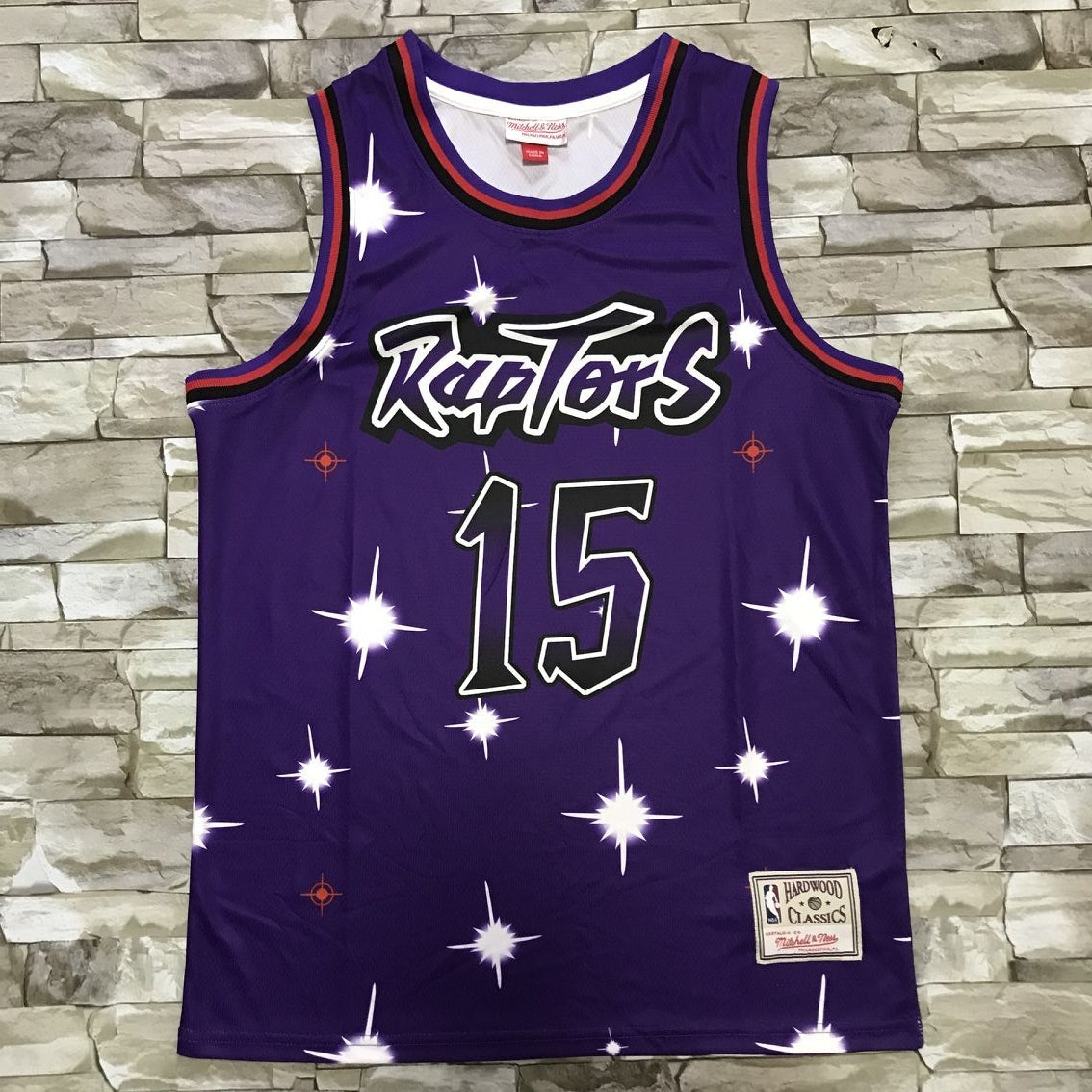 Men's Toronto Raptors Vince Carter Purple Hardwood Classics Swingman Jersey1