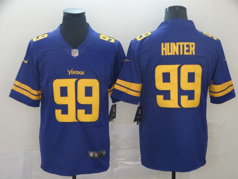 Men's Minnesota Vikings Danielle Hunter #99 Purple Game Player Jersey1