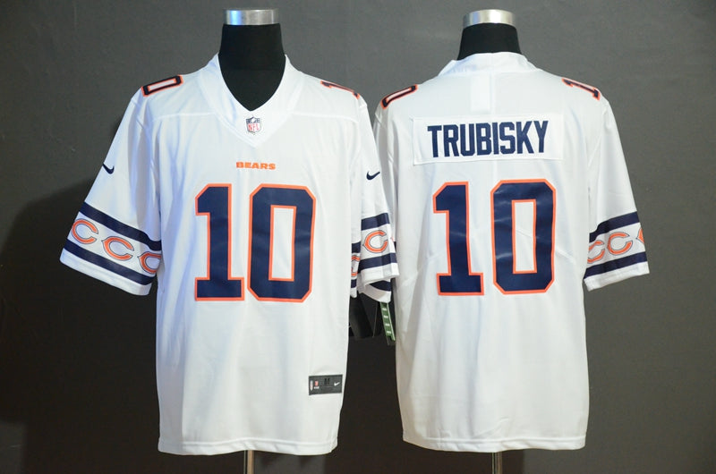 Men's Chicago Bears Mitch Trubisky #10 White Game Player Jersey1