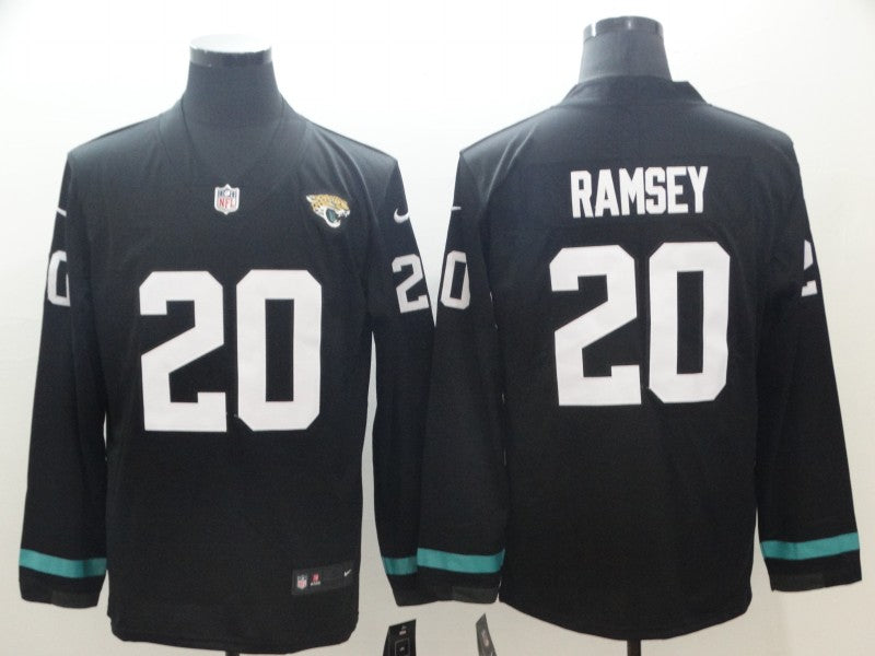 Men's Jacksonville Jaguars #20 Jalen Ramsey Black Player Game Jersey1