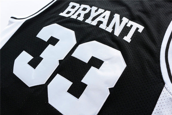 Men's Los Angeles Lakers Kobe Bryant #33 Lower Merion High School Jersey1 Black