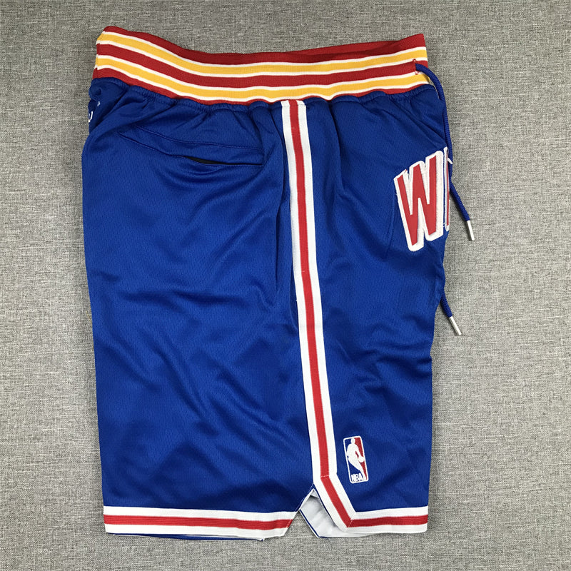 Men's Golden State Warriors Blue Classic Edition Warriors Origins Basketball Shorts1