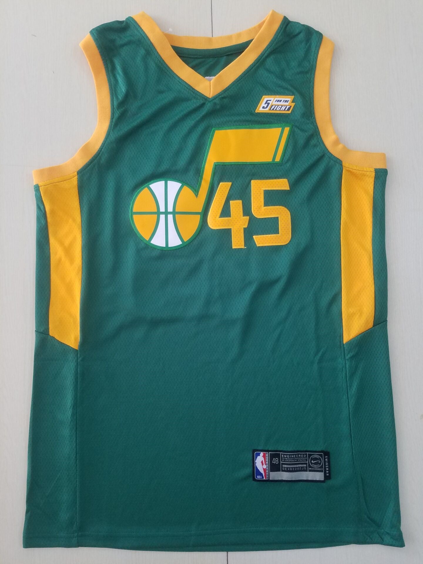 Men's Utah Jazz Donovan Mitchell #45 Green 2020/21 Swingman Player Jersey1