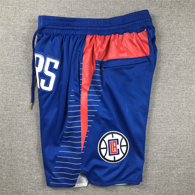 Men's LA Clippers Royal Icon Edition Pocket Shorts1