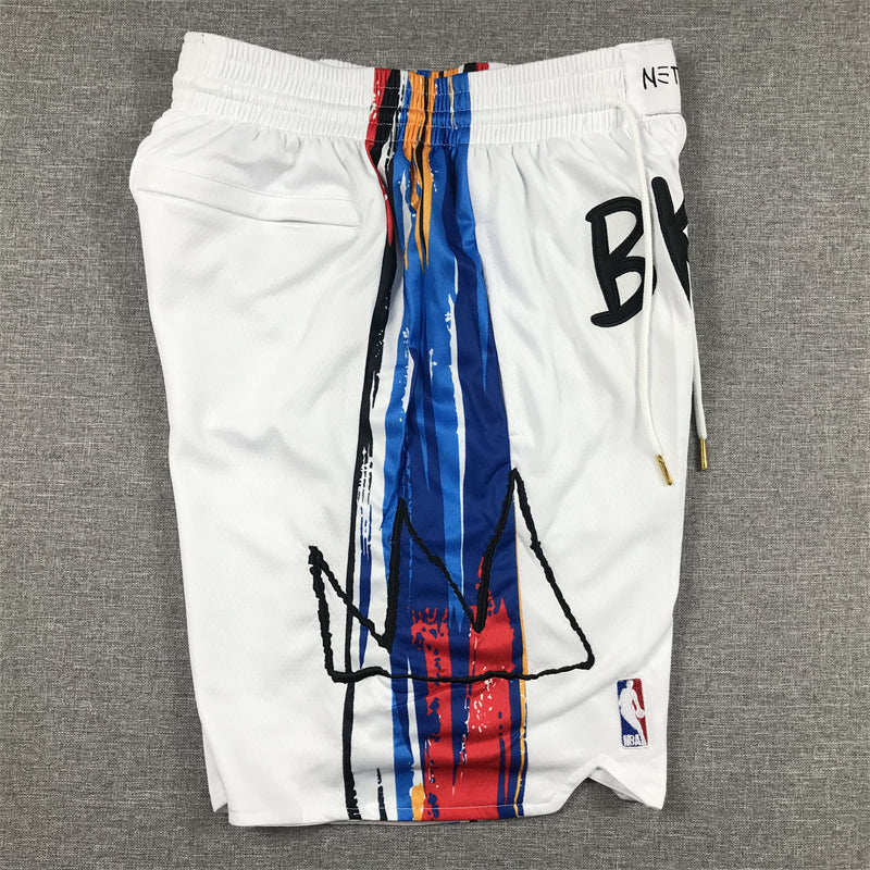 Men's Brooklyn Nets White 2022/23 Basketball Shorts1 City Edition