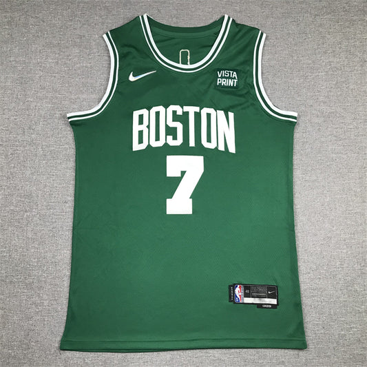Men's Boston Celtics Jaylen Brown #7 Green 2022/23 Swingman Jersey1 - Icon Edition