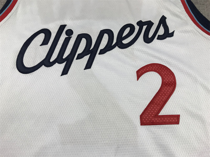 Men's LA Clippers Kawhi Leonard #2 White Swingman Jersey1