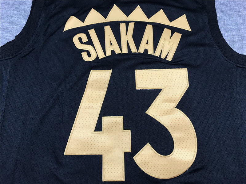 Men's Toronto Raptors Pascal Siakam Black 2020/21 Fast Break Player Jersey1