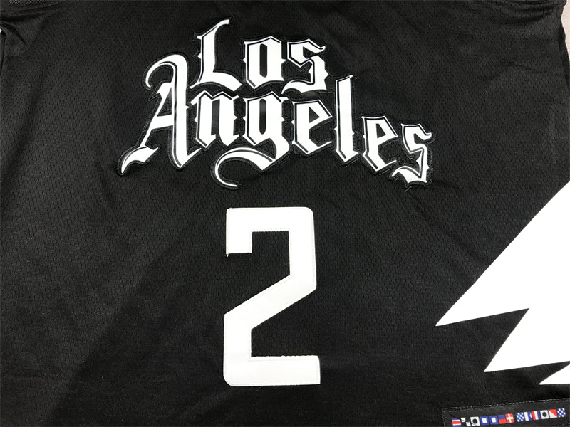 Men's LA Clippers Kawhi Leonard Jordan Brand Black 2022/23 Statement Edition Swingman Jersey1