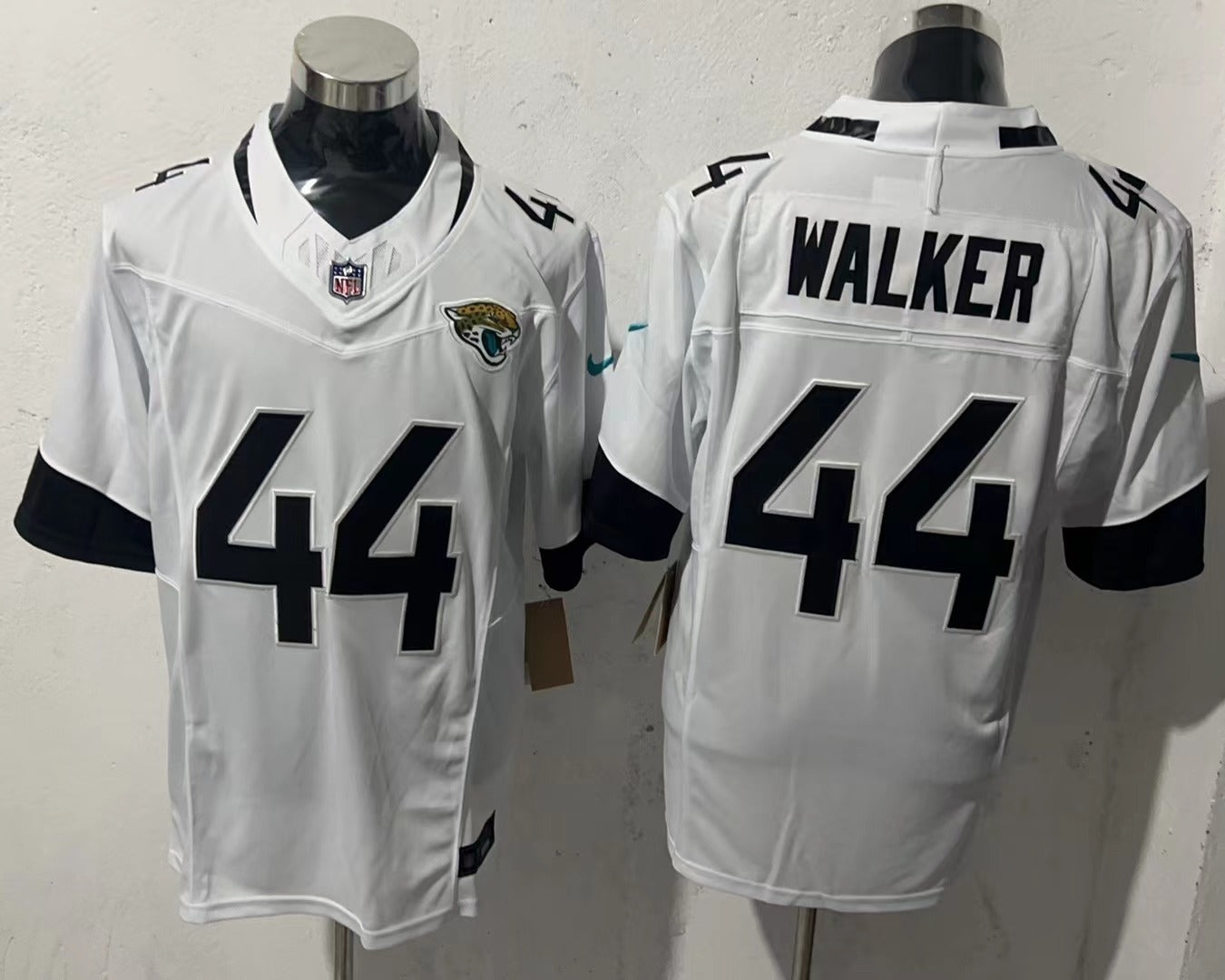 Men's Jacksonville Jaguars Travon Walker #44 White Game Jersey