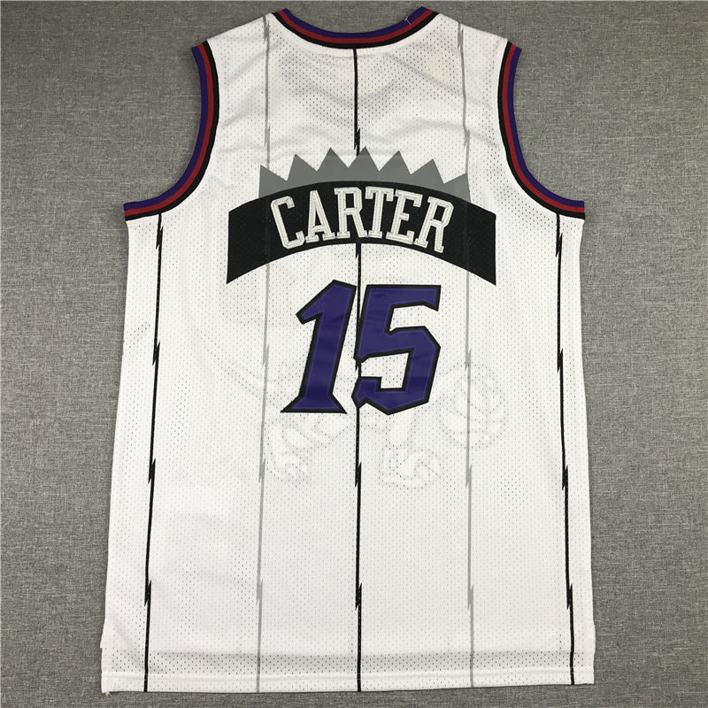 Men's Toronto Raptors Vince Carter Mitchell & Ness White Classics Jersey1