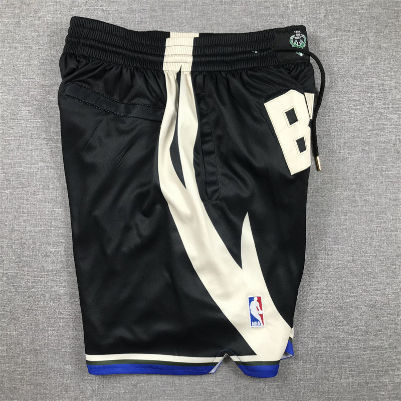 Men's Milwaukee Bucks Black Statement Edition Pocket Shorts1