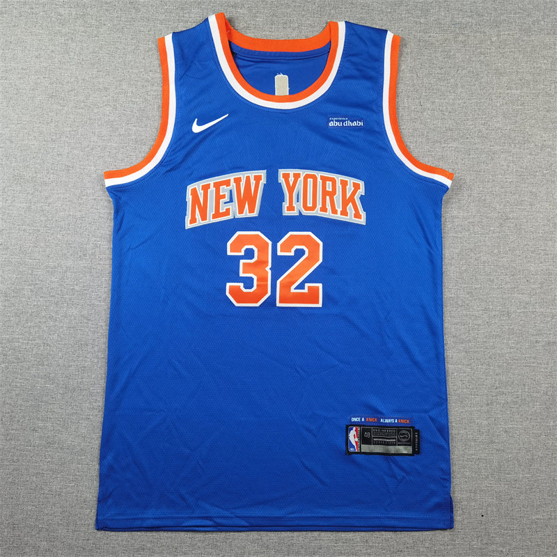 Men's New York Knicks Karl-Anthony Towns #32 Blue Game Jersey - Icon Edition