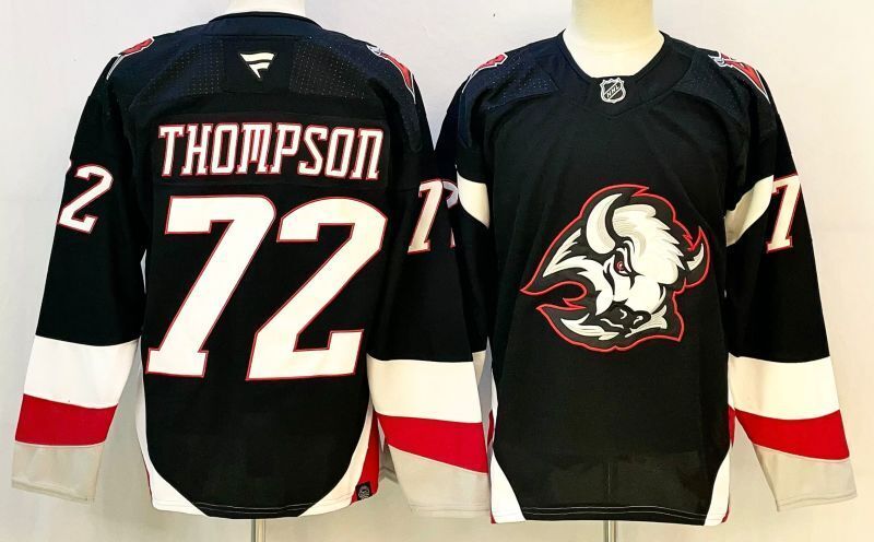 Tage Thompson #72 Buffalo Sabres Black Player Jersey - JerseysFreak