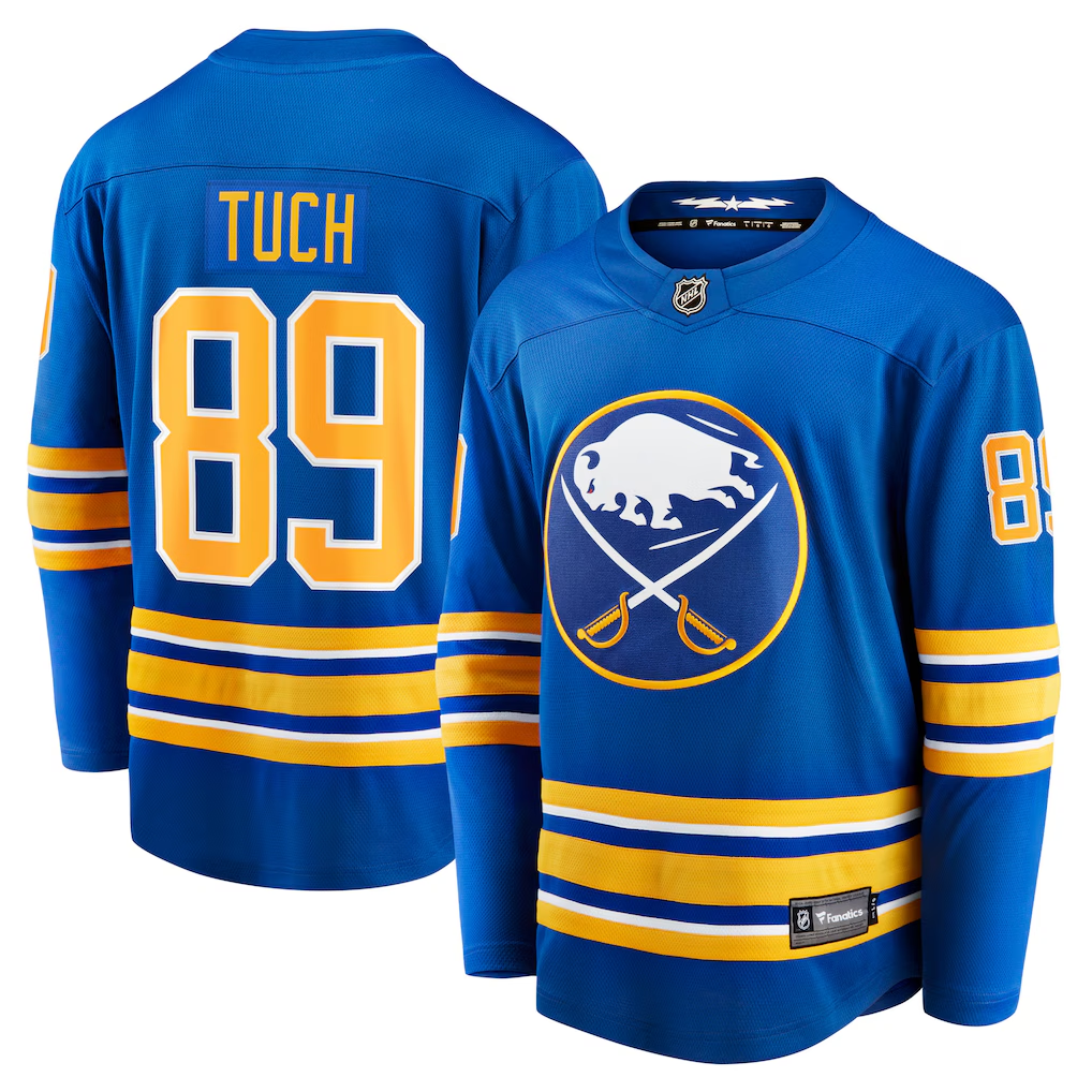Alex Tuch #89 Buffalo Sabres Royal Home Breakaway Player Jersey - JerseysFreak