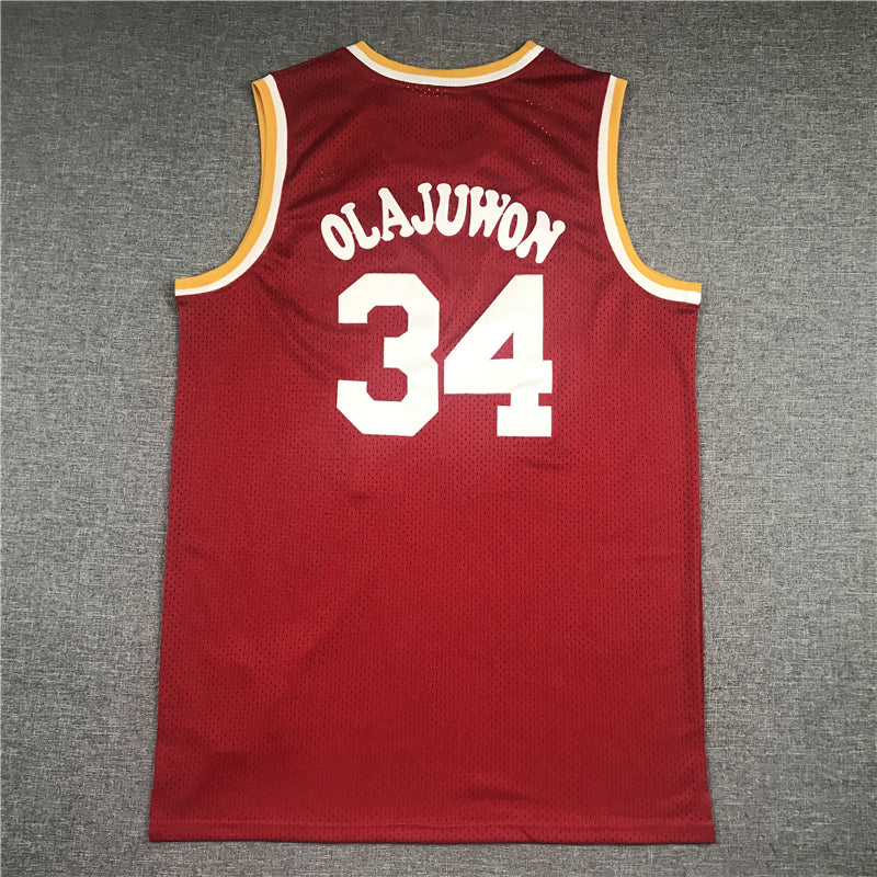 Men's Houston Rockets Hakeem Olajuwon 1993-94 Hardwood Classics Swingman Jersey1