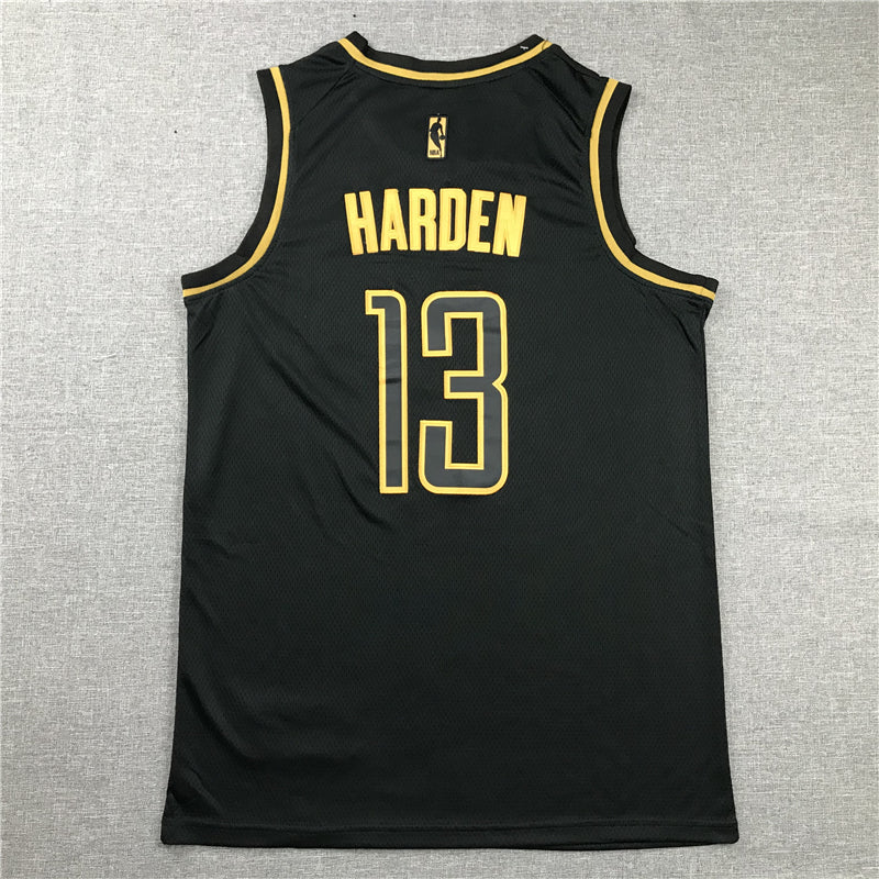 Men's Houston Rockets James Harden #13 NBA Black Replica Player Jersey1