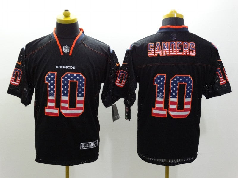 Men's Denver Broncos Emmanuel Sanders #10 Black Game Jersey1