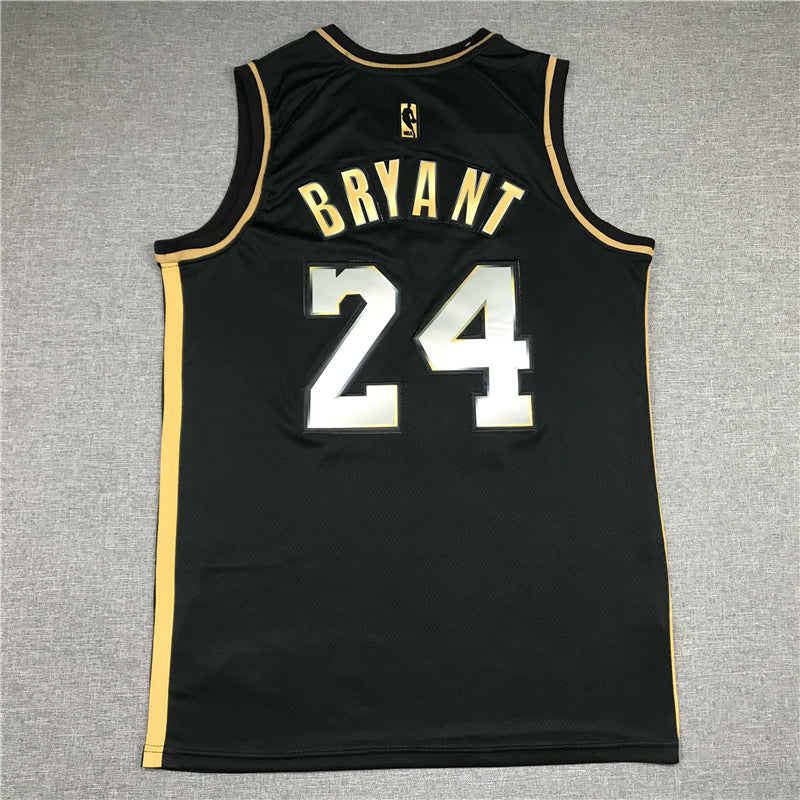 Men's Los Angeles Lakers Kobe Bryant #24 NBA Black Player Jersey1