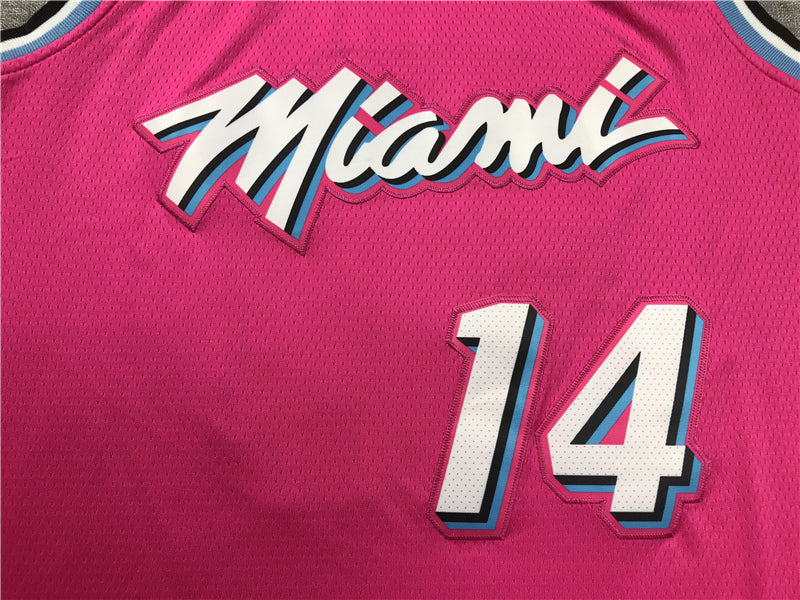 Men's Miami Heat Tyler Herro #14 Pink 2020/21 Swingman Jersey1