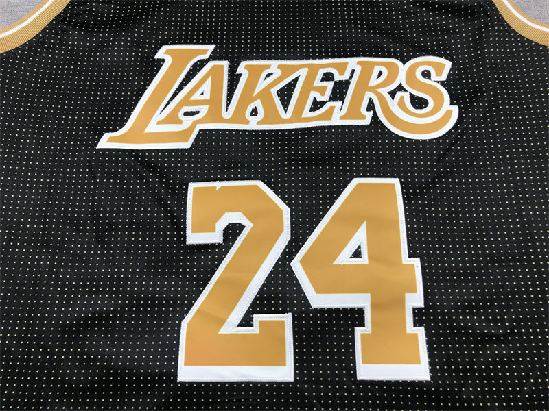 Men's Los Angeles Lakers Kobe Bryant #24 Black Select Series Swingman Jersey1