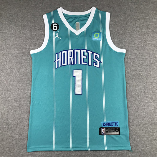 Men's Charlotte Hornets LaMelo Ball #1 Teal 2022/23 Swingman jersey1 - Icon Edition