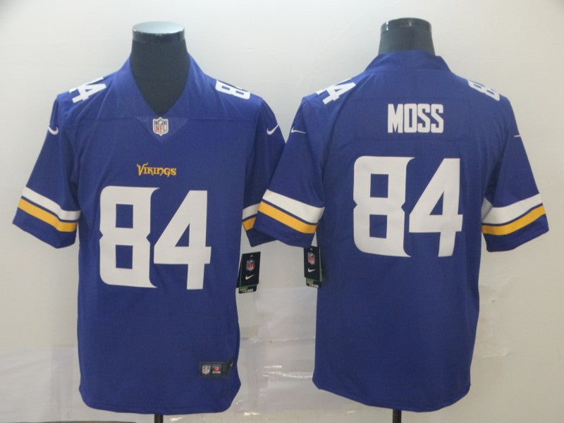 Men's Minnesota Vikings Randy Moss #84 Purple Game Jersey1