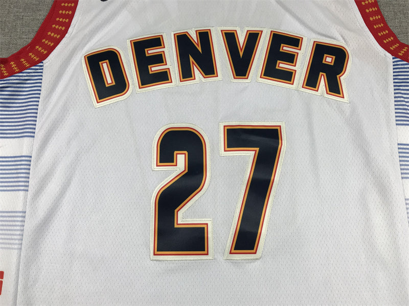 Men's Denver Nuggets Jamal Murray #27 Silver 2022/23 Swingman Jersey1 - City Edition