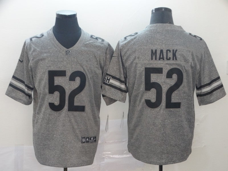 Men's Chicago Bears Khalil Mack #52 Gray Game Jersey1