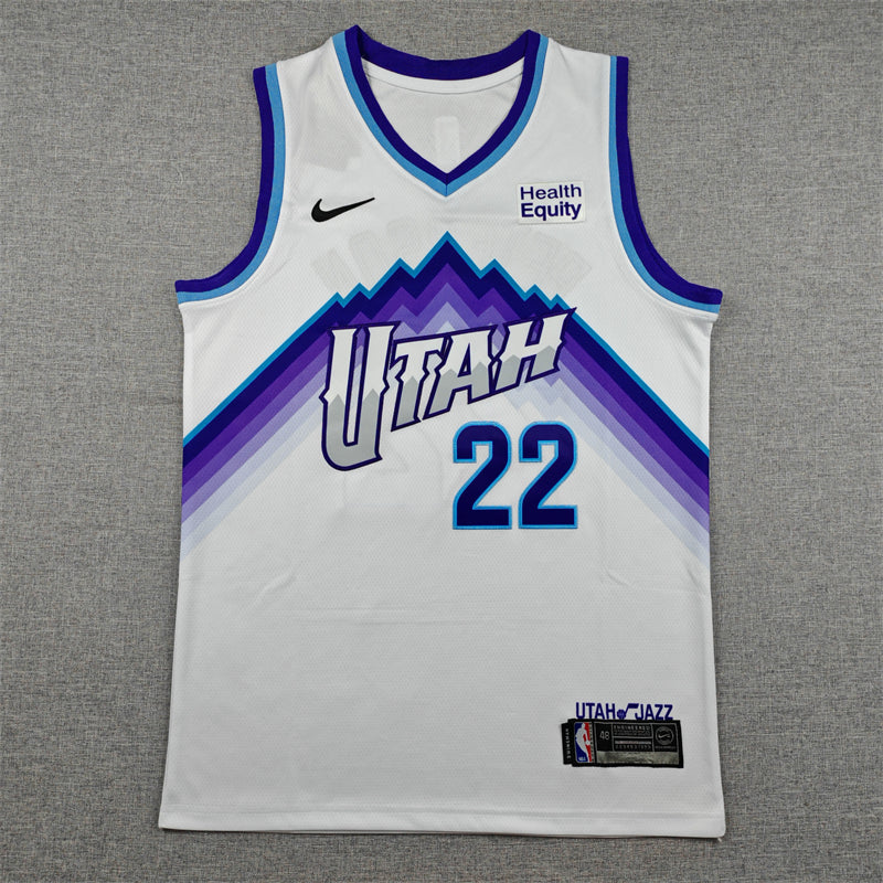 Men's Utah Jazz Darryn Peterson #22 White Swingman Jersey - Association Edition