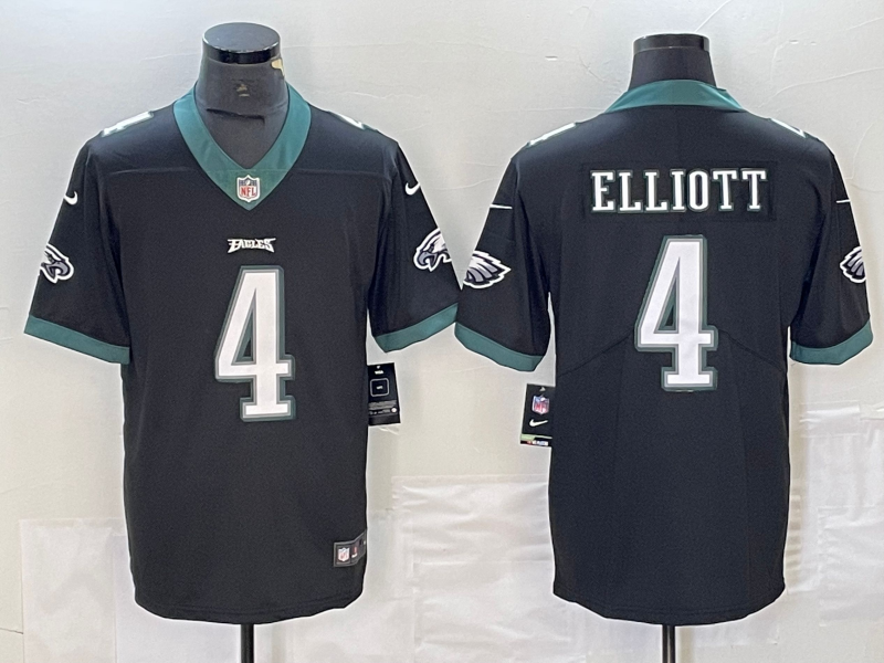 Men's Philadelphia Eagles Jake Elliott #4 Black Game Jersey1