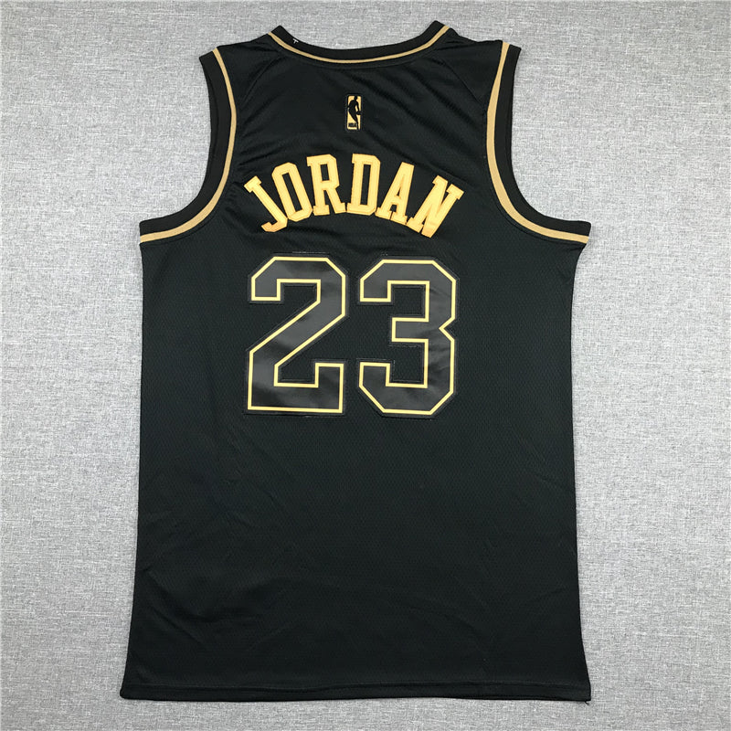 Men's Chicago Bulls Michael Jordan #23 Black Swingman Player Jersey1