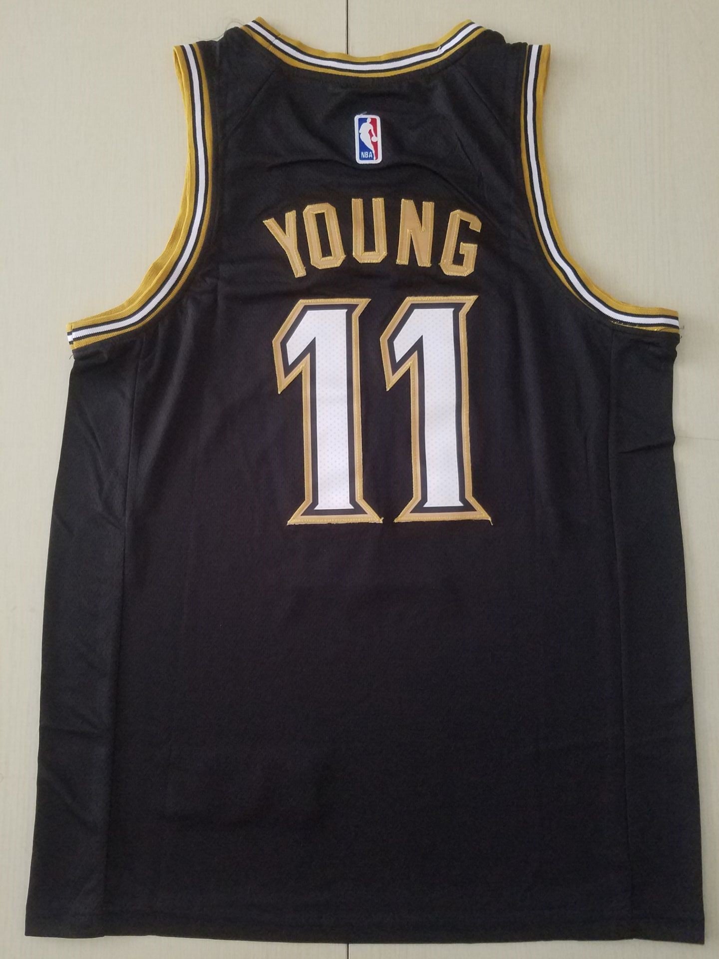 Men's Atlanta Hawks Trae Young Black Swingman Player Jersey1 - City Edition