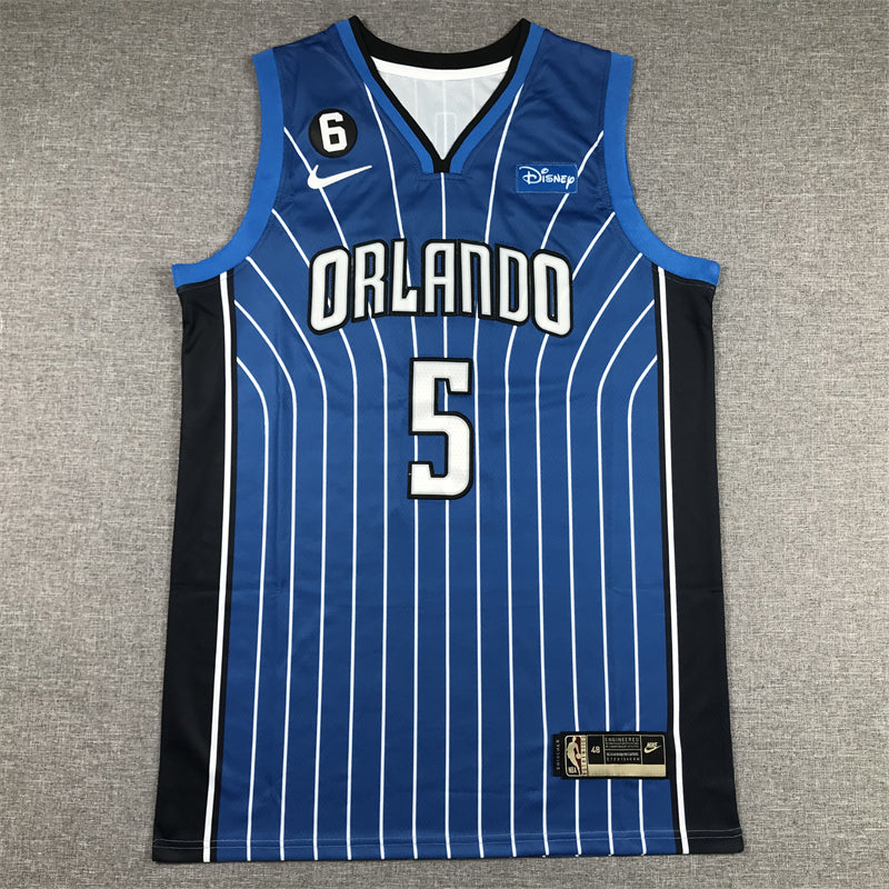 Men's Orlando Magic Paolo Banchero #5 2022/23 Royal Swingman Jersey1