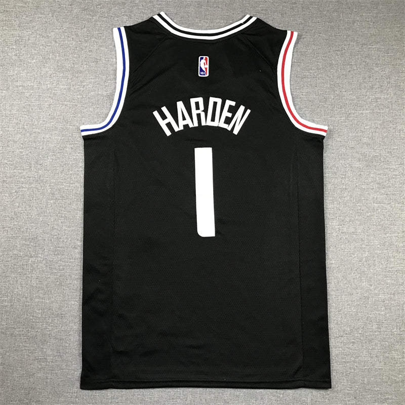 Men's LA Clippers James Harden #1 Black 2022/23 Swingman Jersey1 - City Edition
