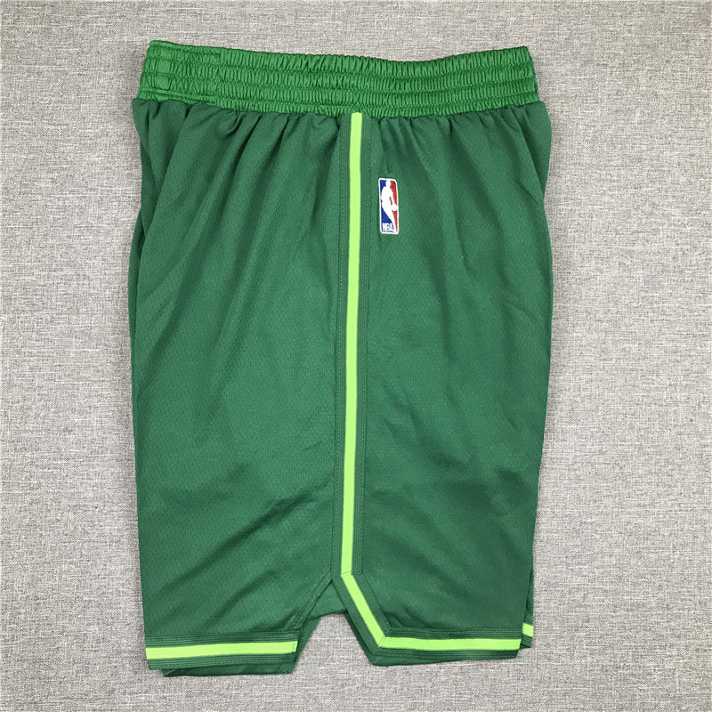Men's Boston Celtics Green Basketball Retro Shorts1