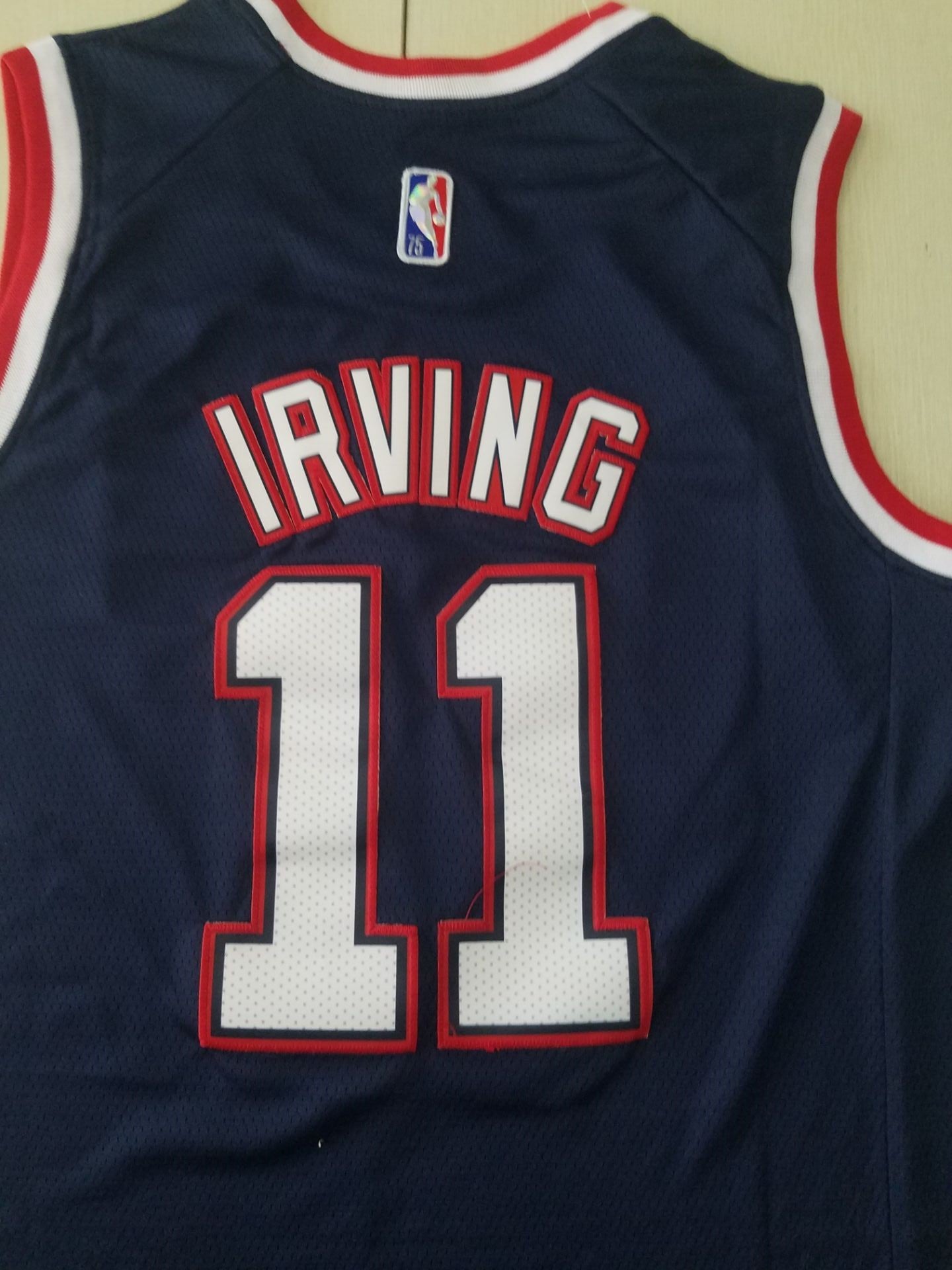 Men's Brooklyn Nets Kyrie Irving Navy 2021/22 Swingman Jersey1 - City Edition