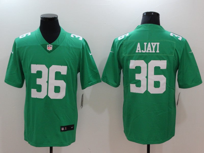 Men's Philadelphia Eagles Jay Ajayi #36 Green Game Jersey1