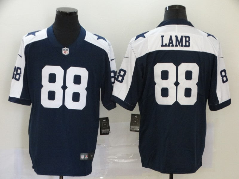 Men's Dallas Cowboys CeeDee Lamb #88 Navy Game Player Jersey1