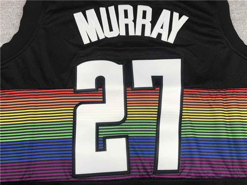 Men's Denver Nuggets Jamal Murray #27 NBA Black Player Jersey1