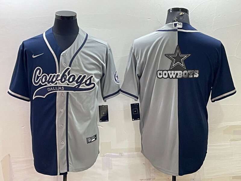 Dallas Cowboys Navy Gray Game Jersey - JerseysFreak