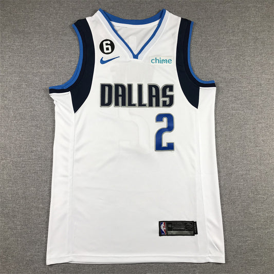 Men's Dallas Mavericks Kyrie Irving #2 White Fast Break Replica Jersey1 - Association Edition