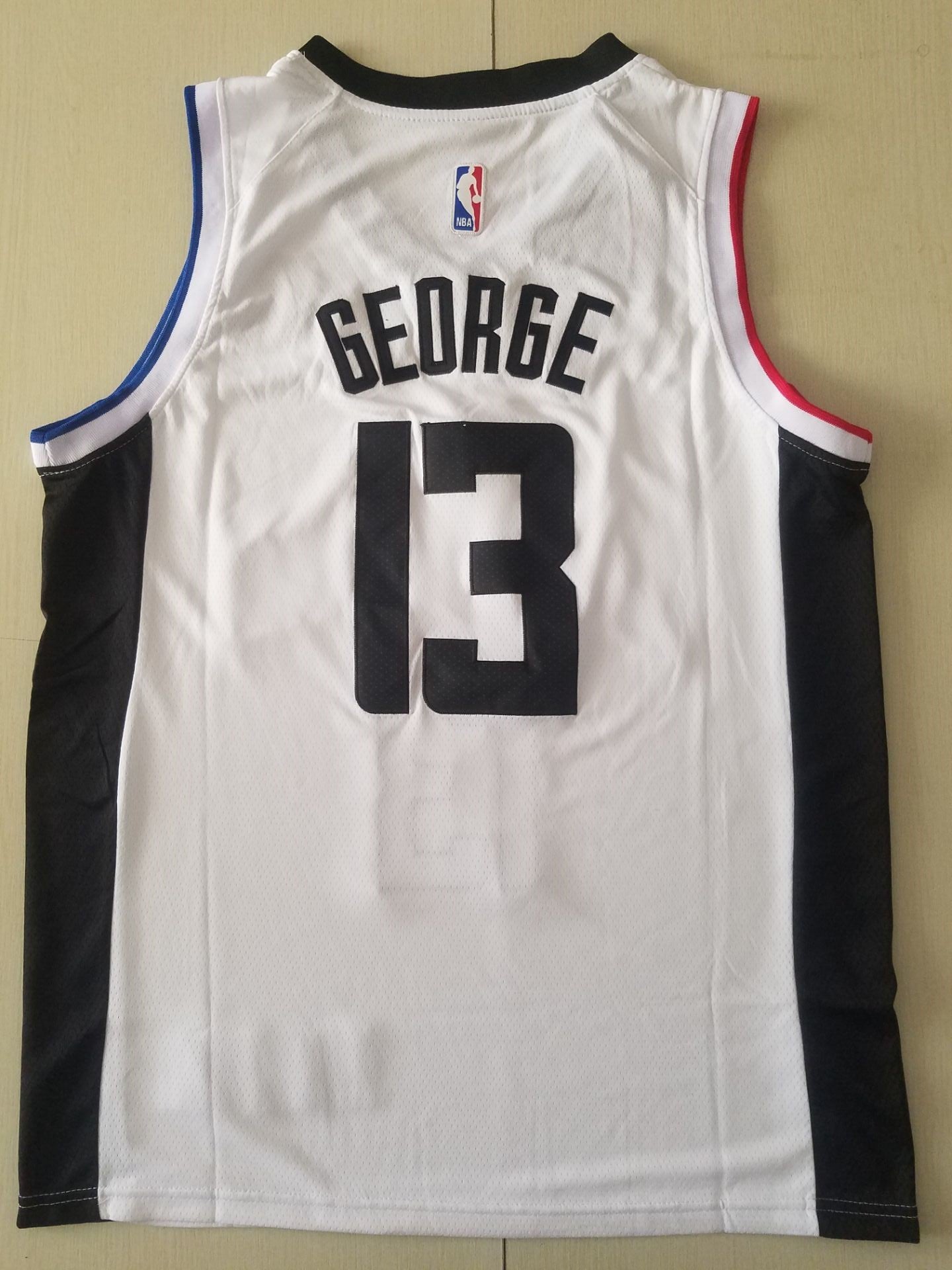 Men's LA Clippers Paul George #13 NBA White Classics Jersey1