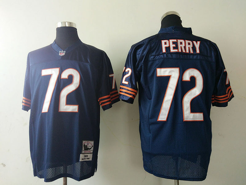 Men's Chicago Bears William Perry Mitchell & Ness Navy Legacy Replica Jersey1