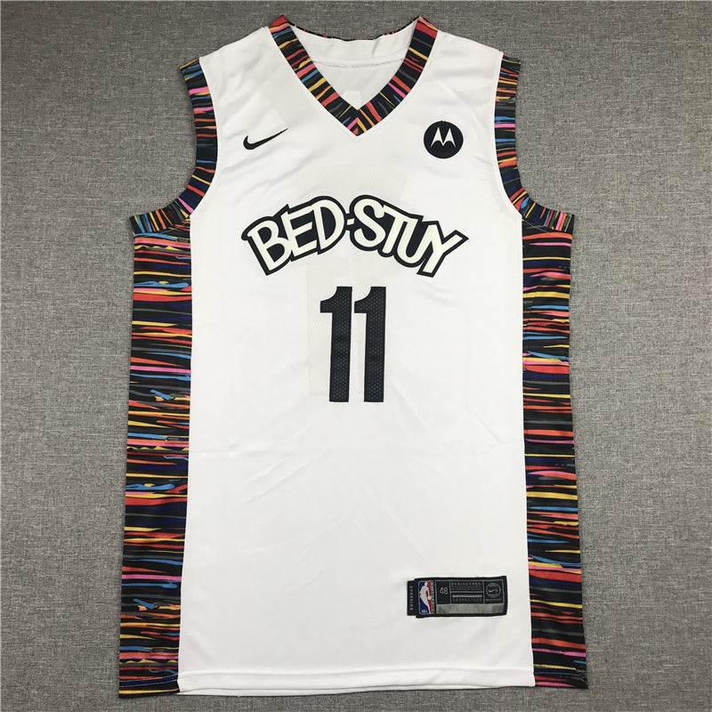 Men's Brooklyn Nets Kyrie Irving #11 White Swingman Jersey1 - City Edition