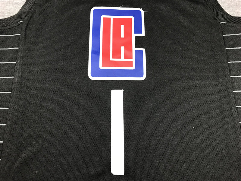 Men's LA Clippers James Harden #1 Black Swingman Player Jersey1