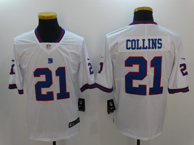 Men's New York Giants Landon Collins #21 White Game Player Jersey1