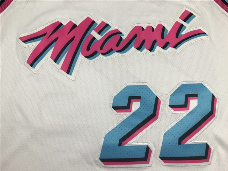 Men's Miami Heat Jimmy Butler #22 NBA White Swingman Jersey1